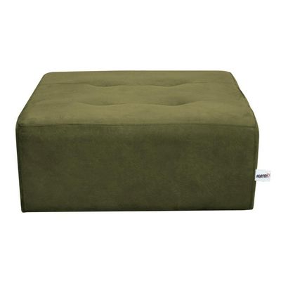 Puff Decorativo Quadrado Para Descanço Nero Matrix Suede Capuccino