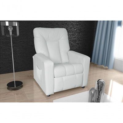 Poltrona Do Papai Reclinável Pallas Matrix Sintetico Branco