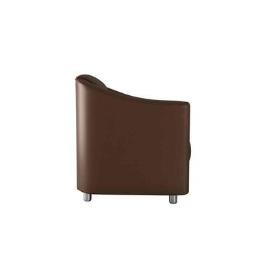 Poltrona Decorativa Confortável Para Descanço Bia Matrix Sintetico Marrom
