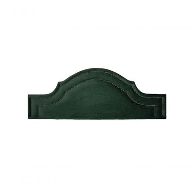 Cabeceira King Luxo 193x60 Veludo Verde Tachas Fumê