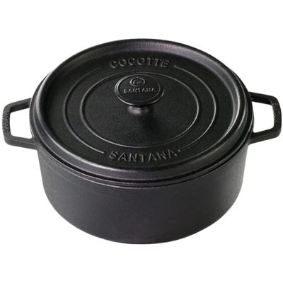 Panela Caçarola Cocotte 24 Cm Forno Holandês Ferro Fundido Santana
