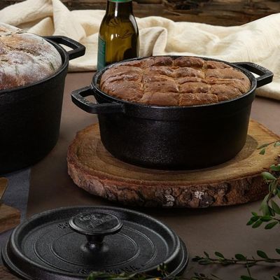Panela Caçarola Cocotte 24 Cm Forno Holandês Ferro Fundido Santana