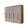 Guarda Roupa Casal Heros Com 8 Portas E 4 Gavetas Moderna Naturalle/off White