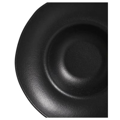 Prato de Massa Cerâmica Porto Brasil Preto Matte 450ml Jantar Mesa Posta Cozinha