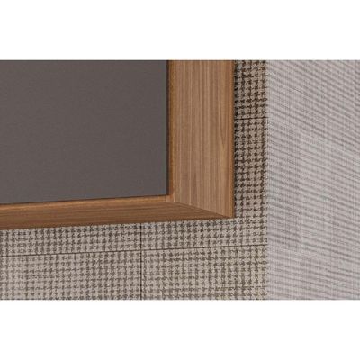 Cozinha Modulada Completa Bella 3 Peças 1 Aéreo + 1 Balcão + 1 Painel Ripado 80cm Freijó Titanium