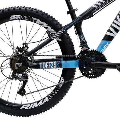 Bicicleta Aro 26 Bike Vikingx Freeride 21v Freio A Disco Preto Azul
