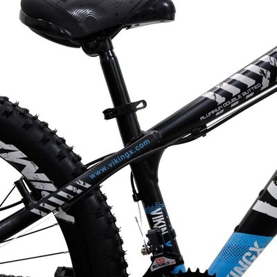 Bicicleta Aro 26 Bike Vikingx Freeride 21v Freio A Disco Preto Azul
