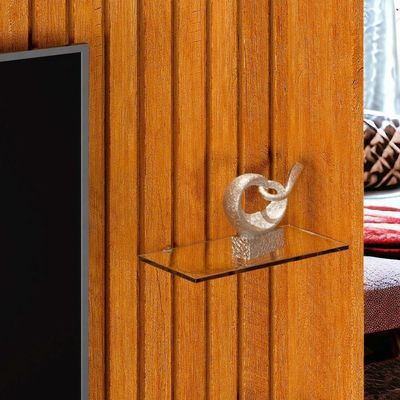 Estante Home Tvs 60" 4 Portas Absoluto Naturalle Ripado Carmolar