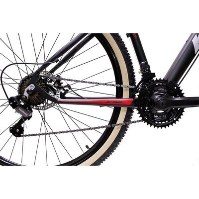 Bicicleta Aro 29 Ksw 21 Marchas Alumínio Cambio Shimano Preto Fos -ad Verme Bco