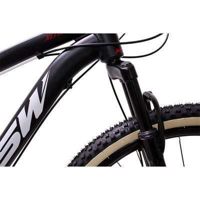 Bicicleta Aro 29 Ksw 21 Marchas Alumínio Cambio Shimano Preto Fos -ad Verme Bco