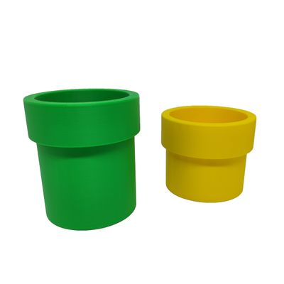 Porta Objetos Caneta 3D Kit de Canos Mario Gamer Mesa Escritório Geek