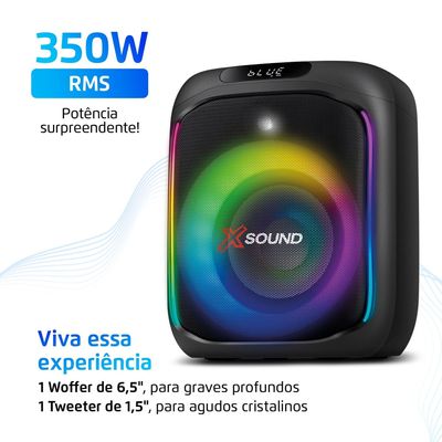 Party Box Mondial Preto 350W PBX-350 BIV