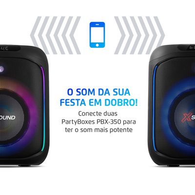 Party Box Mondial Preto 350W PBX-350 BIV