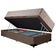 Cama Box Baú Suede Solteiro + Colchão Sereneprime Molas Ensacadas 88x188x69 Cor:marrom