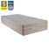 Cama Box Baú Suede Solteiro + Colchão Sereneprime Molas Ensacadas 88x188x69 Cor:bege
