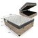 Cama Box Baú Casal Suede + Colchão De Espuma D33 - Sereneprime - 138cm Bege