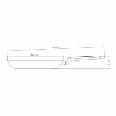 Frigideira Tramontina Milazzo Alumínio 28cm Com Revestimento Antiaderente Starflon Max Amêndoa