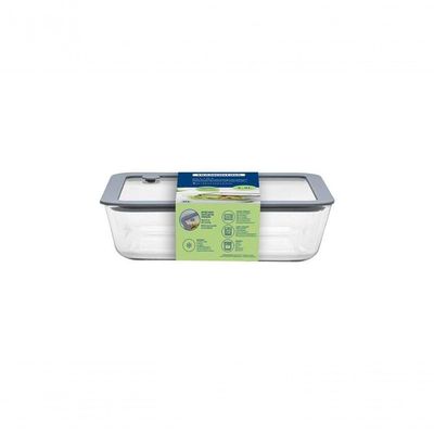 Pote De Vidro Tramontina Vittra 1,4 Litros Com Tampa Hermética De Silicone