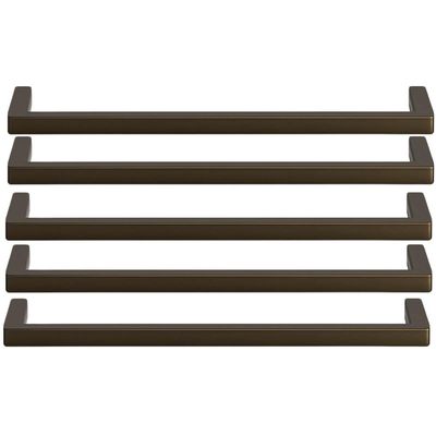 Kit 5 Puxadores Retos 1693 Oeiras Bronze Torralba Para Móveis Armários e Gavetas