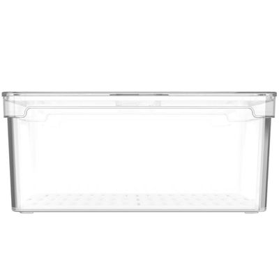 Organizador De Geladeira Porta Frutas Legumes Vegetais 5L Com Respiradouro Clear Fresh OU