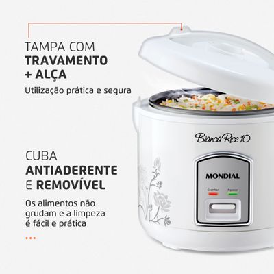 Panela Elétrica Mondial Bianca Rice 10 PE-10 110