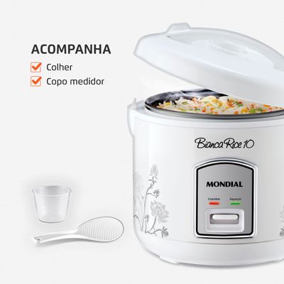Panela Elétrica Mondial Bianca Rice 10 PE-10 110