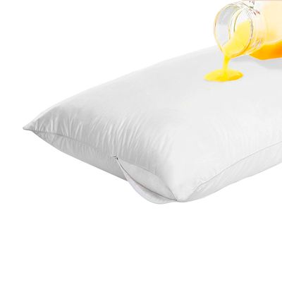 Kit 2 Capas para Fronha de Travesseiro Impermeável Vida Pratika Branco