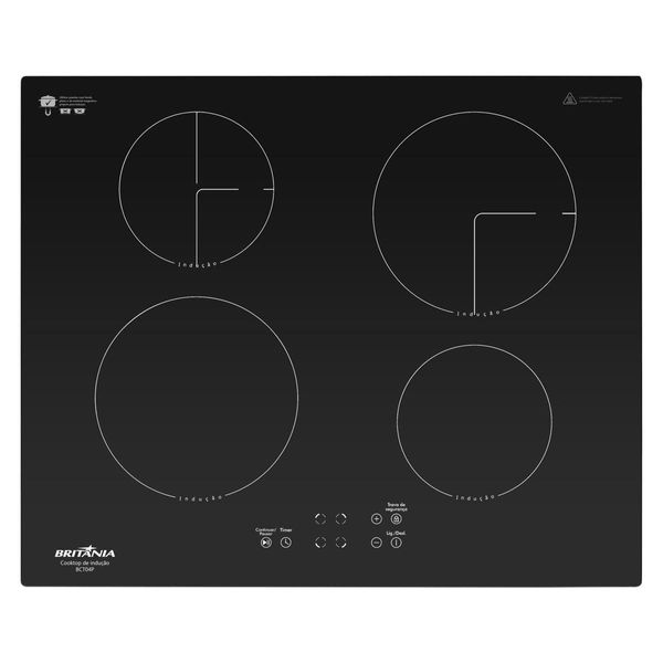 Cooktop de Indução Britânia 4 Queimadores BCT04P 220V 220V