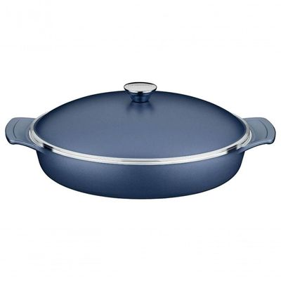 Frigideira Tramontina Lyon Em Alumínio Com Revestimento Starflon Azul Elementar 32cm