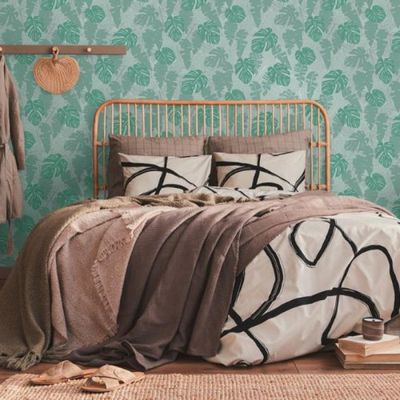Papel de Parede House of Turnowsky Folhagem Verde 389055