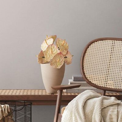 Papel de Parede House of Turnowsky Aspecto Têxtil Cinza 389031