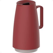 Bule Térmico Tramontina Exata 500ml Vermelho Ampola de Vidro Garrafa para Café Chá Água Cozinha