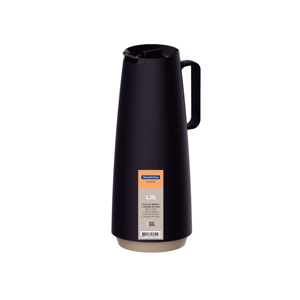 Bule Térmico 1L Exata 61636/108 Tramontina Preto Bule Térmico 1L Exata 61636/108 Tramontina Preto