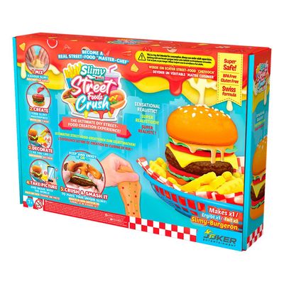 Kit de Slime de Hamburger Slimy DIY Street Food Crush