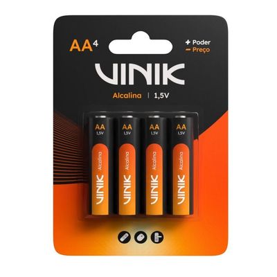 Pilha Alcalina Aa C-4 1.5v - Vp2ab4a