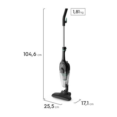 Aspirador de Pó Vertical com Fio Electrolux 1100W 2 em 1 Filtro HEPA Preto (STK12) 220V