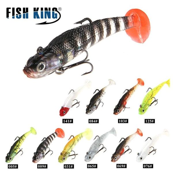 Isca de Borracha FishKing Jig Lead para Peixes Comprimento 8CM Cor 125
