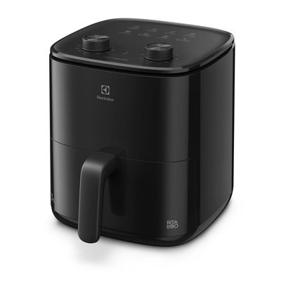 Air Fryer Electrolux por Rita Lobo 3L Preta Efficient c/ Desligamento Automático 1200W (EAF05) 220V