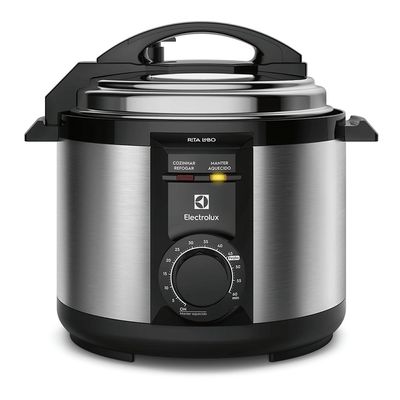 Panela de Pressão Elétrica Electrolux por Rita Lobo 5L Preta Efficient c/ Timer (PCE20) 127V