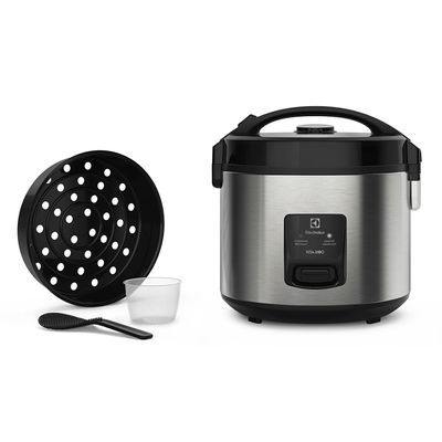 Panela de Arroz Elétrica Electrolux por Rita Lobo 3,5L Preta Efficient 2 em 1 (ERC20) 127V