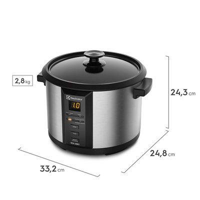 Panela Elétrica Electrolux por Rita Lobo 1,8L Preta Experience Digital (ECC20) 220V