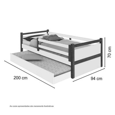 Cama Infant, Diana Branco-mel C- Aux, E 02 Colchões