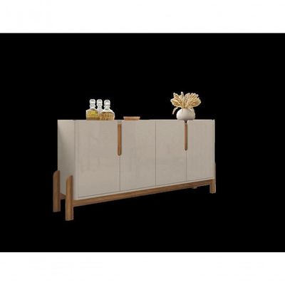 Buffet 4 Portas C- Prateleiras Luna 1,70 Off-white-cedro