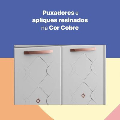 Cozinha De Aço Completa Telasul Mirage Com Balcão Branco