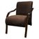 Poltrona Vênus 1 Lugar Braço Madeira Marrom.