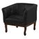 Poltrona Decorativa Noah Couro Preto Fosco