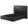 Cama Casal Baú Flutuante Com Cabeceira 140cm Spazio S04 Couríssimo Preto - Lyam Decor