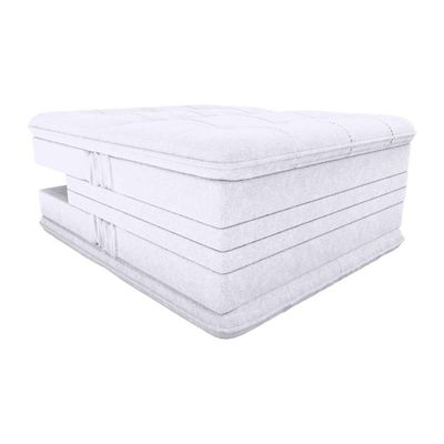 Sofá Cama 3 Lugares Reclinável Casal Premium 1,90 Larg Pietra Matrix Boucle Bege