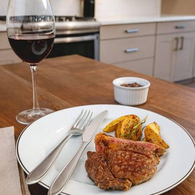 Conjunto 12 Facas De Churrasco 20,5cm Turim Brinox Cozinha Talher Jantar Almoço Servir