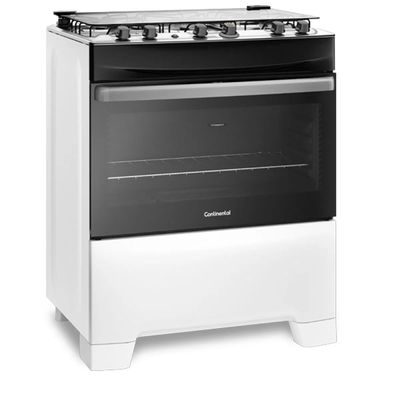 Fogão 5 Bocas Continental Branco Automático com TOPLimpaFácil (FC5IB) Premium Bivolt